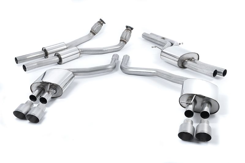 Cat-back Resonated (quieter) with Titanium tips EC-Approved