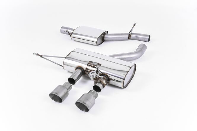 Hovedbilde Cat-back Resonated (quieter). EC Type-Approved. Titanium Trims