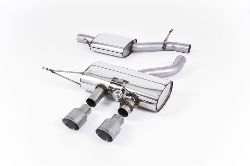 Cat-back Resonated (quieter). EC Type-Approved. Titanium Trims