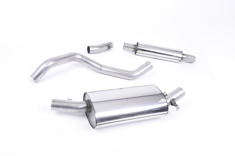 Downpipe-back Resonated (quieter) 1 x Polished Tip  