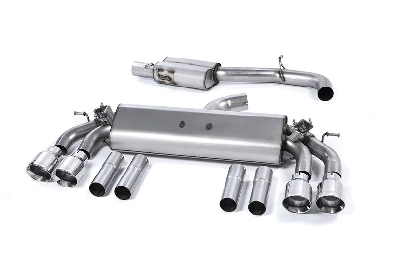 Cat-back Resonated (quieter). Quad Round Polished Tips This prod