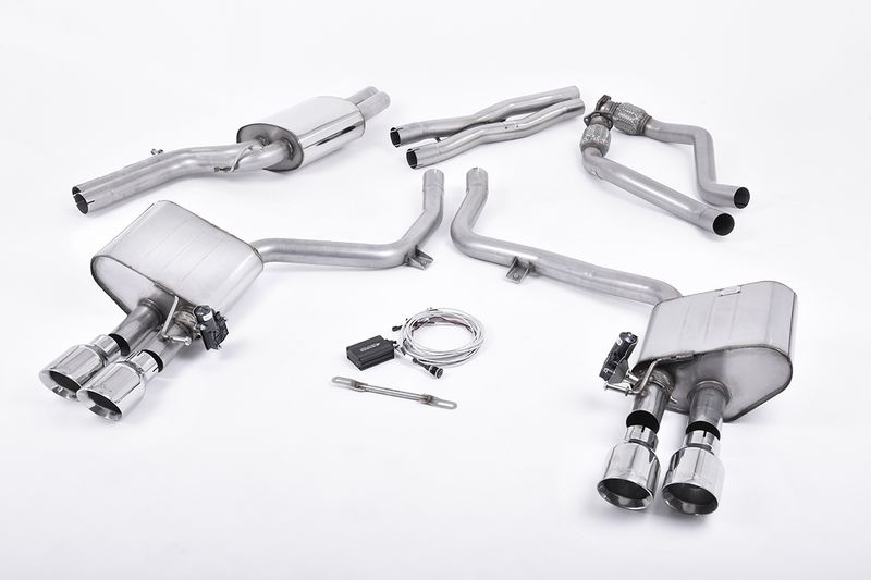Cat-back ValveSonic Electronic Valved System. Polished Tips