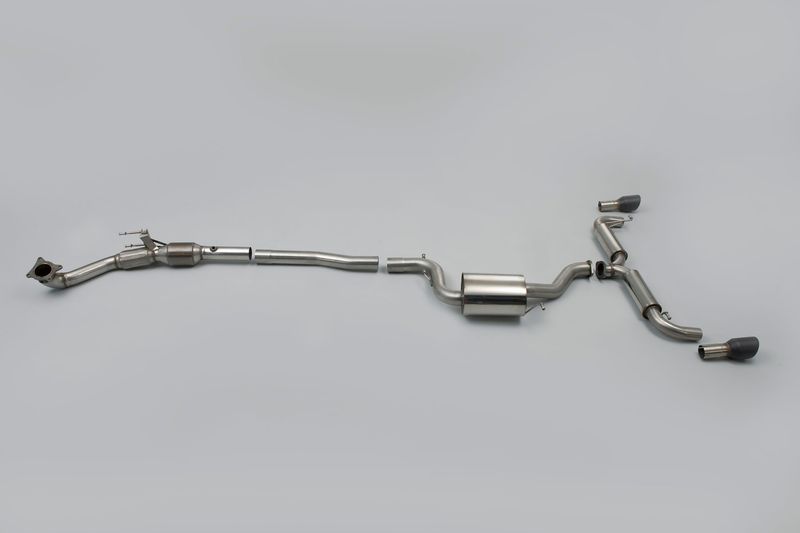 Turbo-back including Hi-Flow Sports Cat 3-inch Race System with 