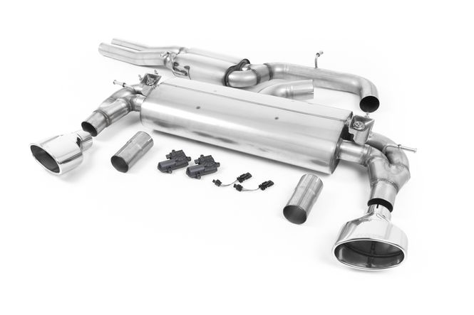 Hovedbilde  Cat Back Resonated (EC Approved) with Polished Oval Trims. EC-A
