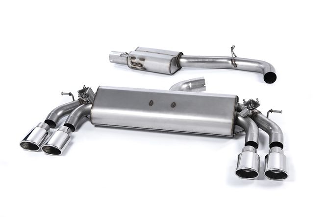 Hovedbilde Cat-back Resonated (quieter). Quad Oval Polished Tips This produ
