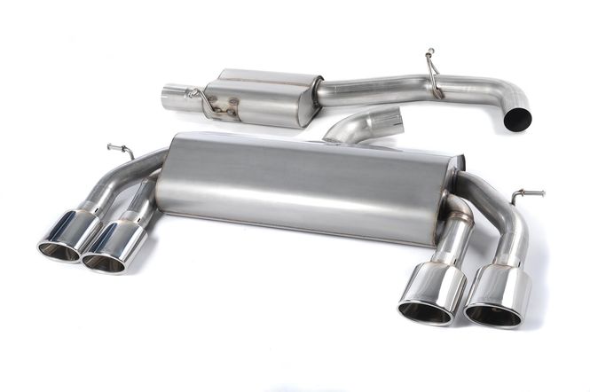 Hovedbilde Cat-back Non-Valved Race System. Resonated (quieter). Polished O