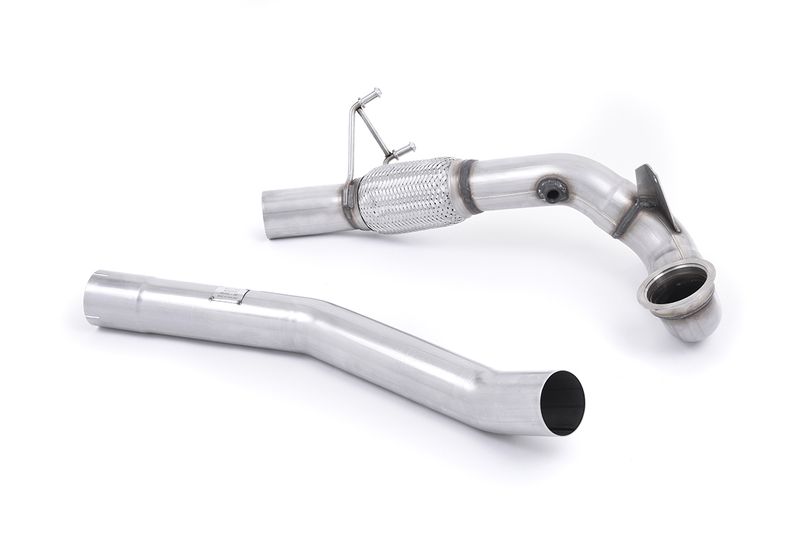 Large-bore Downpipe and De-cat Must be fitted with the Milltek S