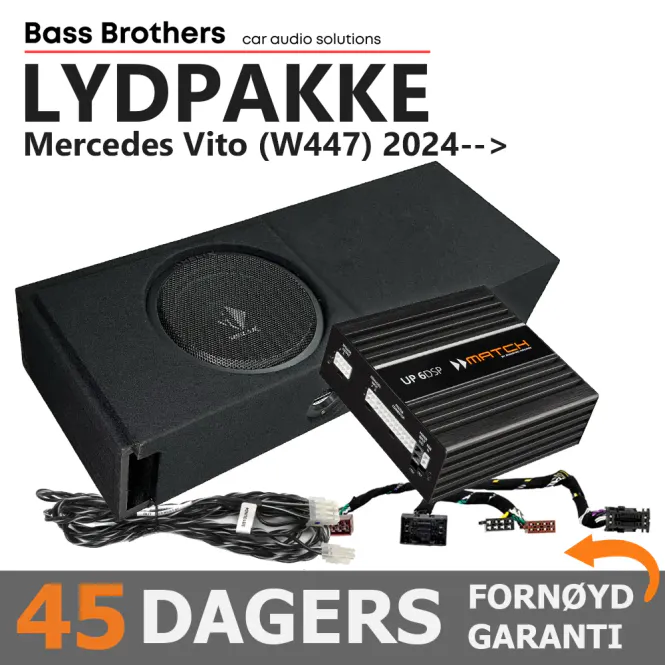 Hovedbilde Match Lydoppgraderingspakke Mercedes Vito Lydpakke ``Stage 2`` f