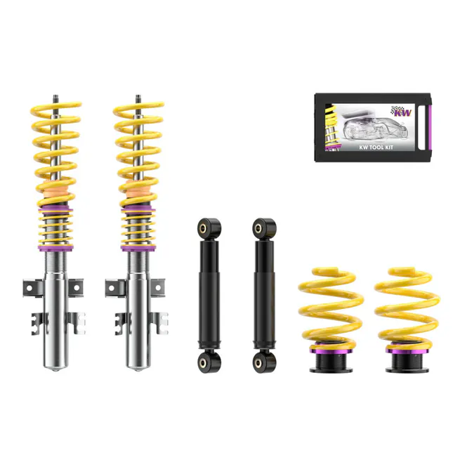 Hovedbilde KW Coilover suspension V1 inox VW T5 T6 T28 T30