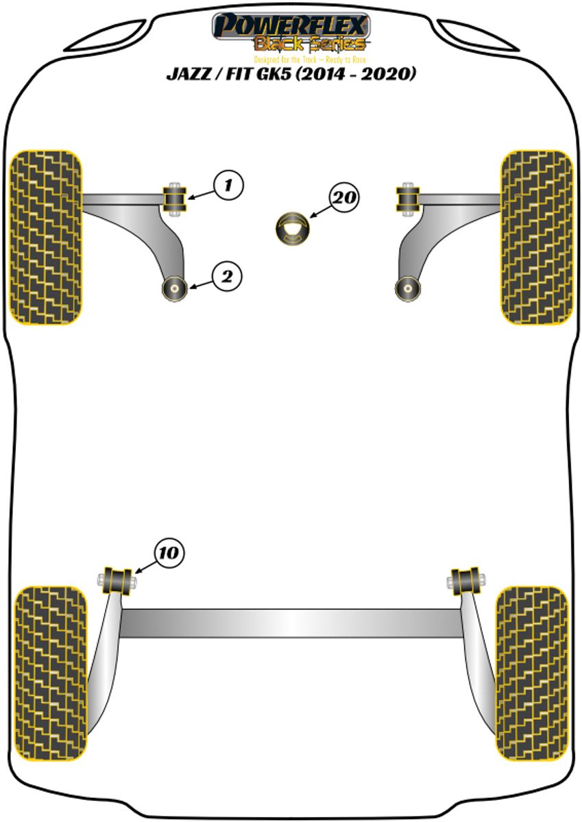 Front Arm Rear Bush, On-Car Caster & Anti Lift