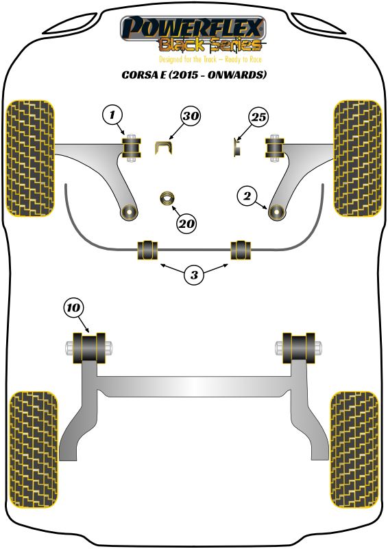 Front Arm Rear Bush Caster Offset