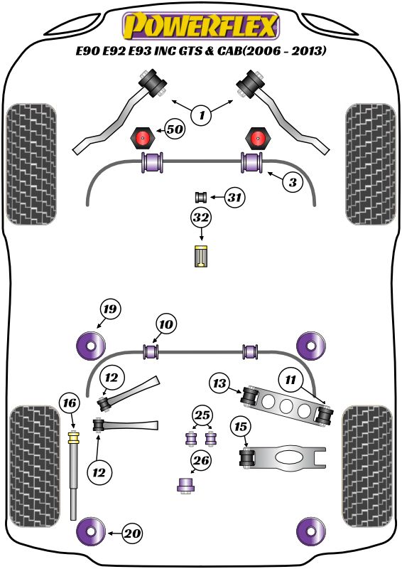 Rear Lower Front Arm Inner Bush