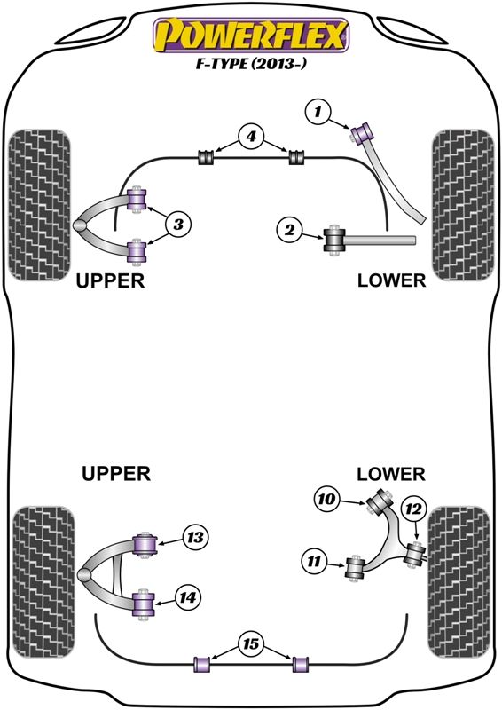 Front Lower Track Control Arm Inner Bush