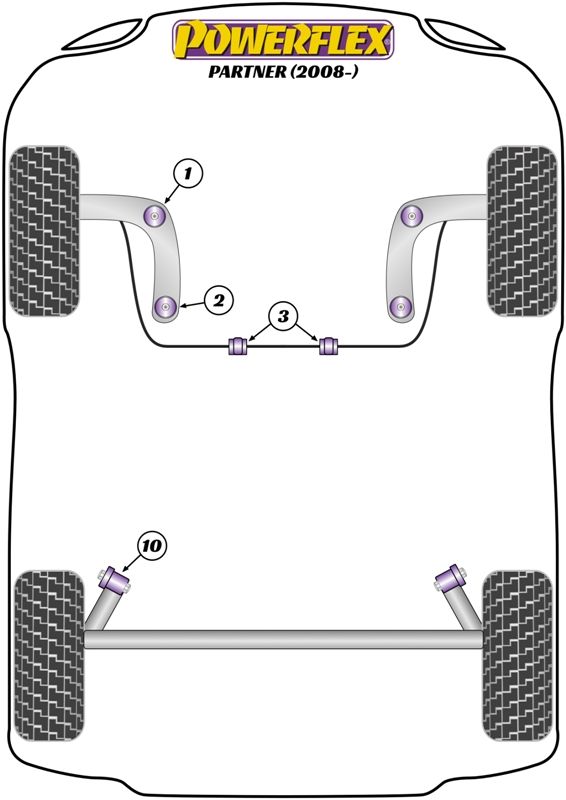 Lower Rear Engine Mount Bush - Fast Road/Track