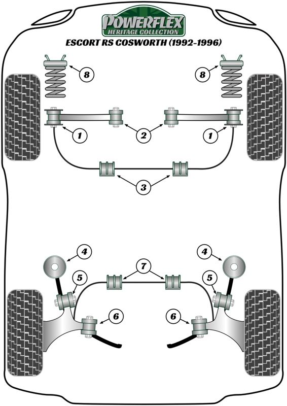 Rear Anti Roll Bar Bush 22mm