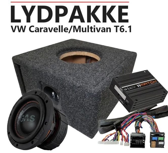 Hovedbilde Match Lydoppgraderingspakke VW Caravelle/Multivan T6.1 Plug and 