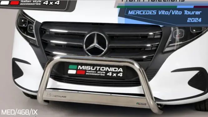 Hovedbilde Frontbøyle Mercedes Class V 2020-, Vito 2024- blank 63mm