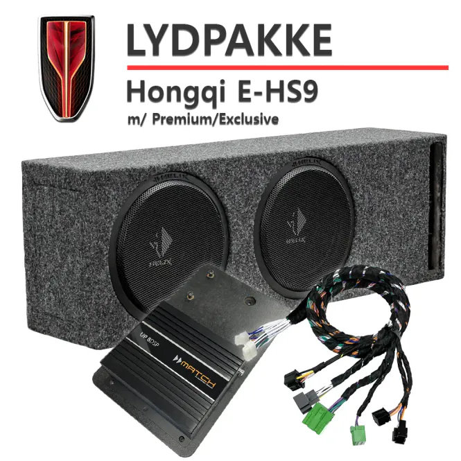 Hovedbilde Match Lydoppgraderingspakke Hongqi E-HS9 - UP 8DSP Plug and play