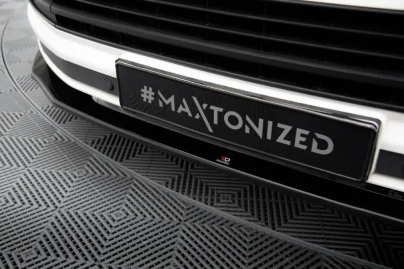 Maxton Front spoiler CUP v2 Spoiler leppe VW T6 Svart ABS