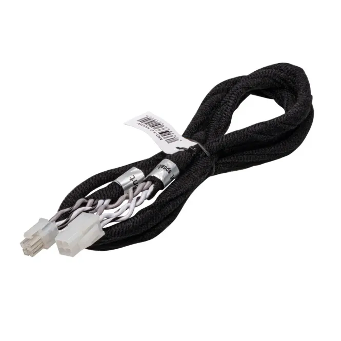 Hovedbilde Molex forlengelseskabel for front-signal, 1.5mm2 1,2 meter grå/hvit. For retursignal til høyttalere ved bruk av ...