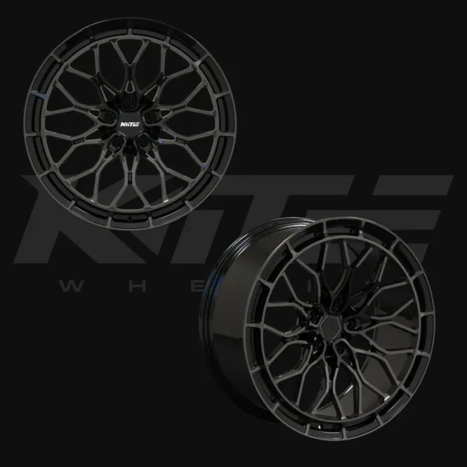 Hovedbilde Kite F-38 Satin Black 8x20 et45 6x120 VW T7 og Ford Transit Custom