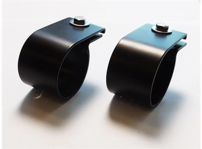 Hovedbilde Antec Lyktefester 76mm Sort Syrefast stål. Sort. Par.
