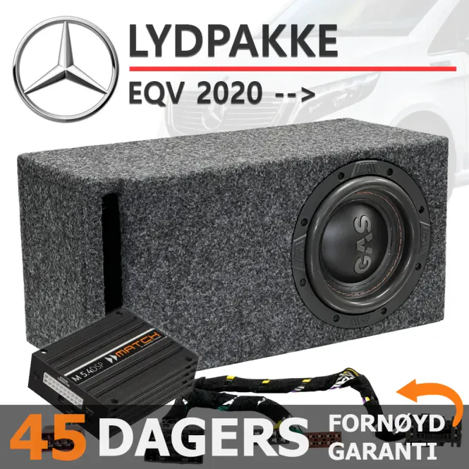 Hovedbilde Match Lydoppgraderingspakke Mercedes EQV Lydpakke for Mercedes E