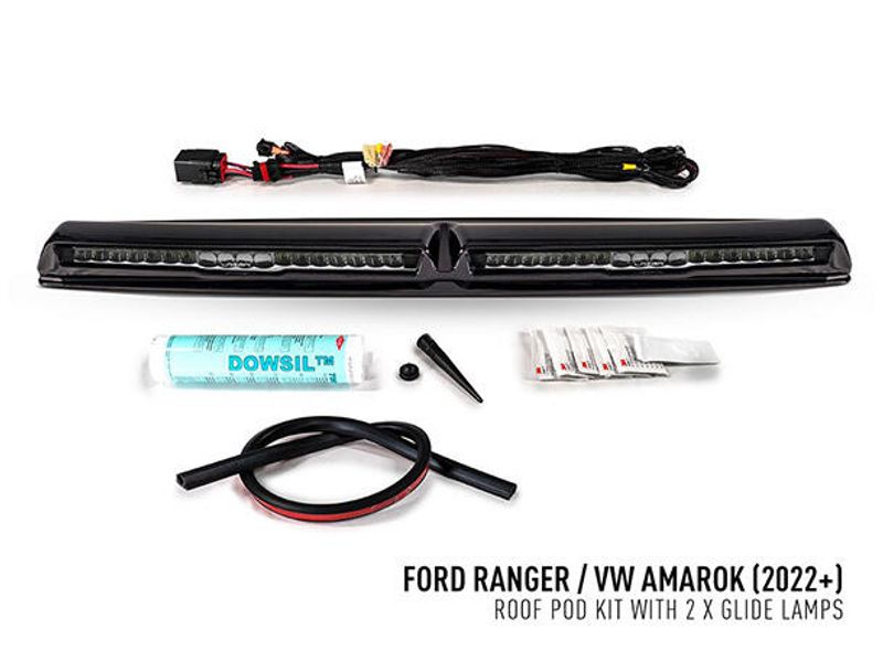 Lazer® Roof pods med 2 stk. Glide Til Ford Ranger 2023+ med Canbus